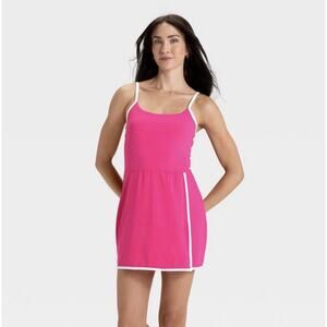 All in Motion Everyday Soft Active Dress Inner Shorts Pocket Berry Pink Women XL